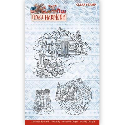 Find It Trading Amy Design Hygge Harmony Stempel  - Winter Mountains